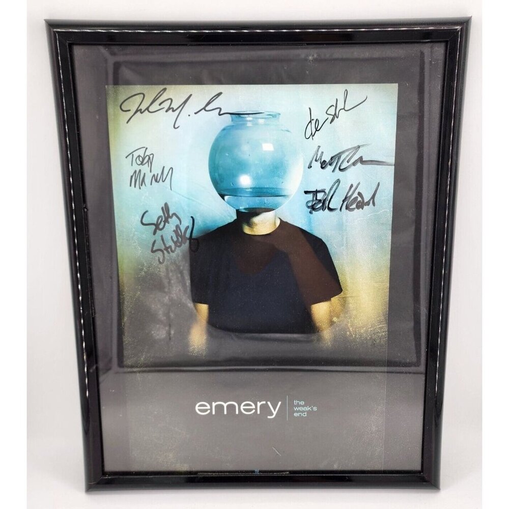 EMERY‎ - The Weak's End 2004 Poster SIGNED AUTOGRAPHED